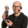 Custom Bobblehead Reporter At Work Wearing A Cool Jacket - Careers & Professionals Reporters Personalized Bobblehead & Cake Topper
