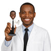 Custom Bobblehead Male Optometrist Holding an Eye Chart - Careers & Professionals Optometrists Personalized Bobblehead & Cake Topper