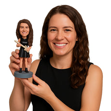 Custom Bobblehead Beautiful chiropractor on a gorgeous dress - Careers & Professionals Chiropractors Personalized Bobblehead & Action Figure