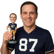 Custom Bobblehead Male Football Player Posing Moment Before The Match - Sports & Hobbies Football Personalized Bobblehead & Cake Topper