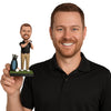 Custom Bobblehead Male Golfer Hitting A Hole In One - Sports & Hobbies Golfing Personalized Bobblehead & Cake Topper
