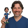 Custom Bobblehead Male Baseball Player Catches The Ball With His Gloves - Sports & Hobbies Baseball & Softball Personalized Bobblehead & Cake Topper