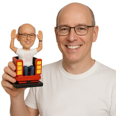 Custom Bobblehead Casual Pal on a Roller Coaster - Sports & Hobbies Personalized Bobblehead & Cake Topper