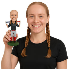 Custom Bobblehead Baseball Batsman - Sports & Hobbies Baseball & Softball Personalized Bobblehead & Cake Topper