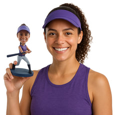 Custom Bobblehead Dazzling softball player ready to hit a home run  - Sports & Hobbies Baseball & Softball Personalized Bobblehead & Action Figure