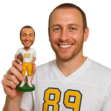 Custom Bobblehead Male Football Player With A Football In Hand Will Be A Force To Stop - Sports & Hobbies Football Personalized Bobblehead & Cake Topper