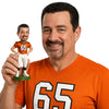 Custom Bobblehead Classic Football Player In Threatening Pose - Sports & Hobbies Football Personalized Bobblehead & Cake Topper