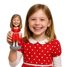 Custom Bobblehead Beautiful Baby Girl Enjoying Life To The Fullest - Parents & Kids Babies & Kids Personalized Bobblehead & Cake Topper
