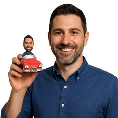 Custom Bobblehead Casual Pal Cruising Around In A Fast Classic Convertible Car - Motor Vehicles Cars, Trucks & Vans Personalized Bobblehead & Cake Topper