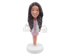 Custom Bobblehead Young Female doctor wearing nice suit jacket and dress - Leisure & Casual Casual Females Personalized Bobblehead & Action Figure