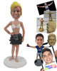 Custom Bobblehead Sexy And Hot Girl In Skirt And Bikini Top - Leisure & Casual Casual Females Personalized Bobblehead & Cake Topper