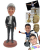 Custom Bobblehead Elegant Male In Stylish Suit With One Hand In His Pocket - Leisure & Casual Casual Males Personalized Bobblehead & Cake Topper