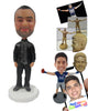 Custom Bobblehead Stylish Bearded Man With A Cool Outfit - Leisure & Casual Casual Males Personalized Bobblehead & Cake Topper