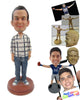 Custom Bobblehead Cool Male In Daily Casuals - Leisure & Casual Casual Males Personalized Bobblehead & Cake Topper