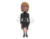 Custom Bobblehead Fashionable Girl In High Neck Stylish Outfit - Leisure & Casual Casual Females Personalized Bobblehead & Cake Topper