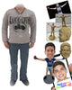 Custom Bobblehead Smart Dude In Stylish Tshirt With A Cool Locket - Leisure & Casual Casual Males Personalized Bobblehead & Cake Topper