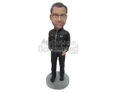 Custom Bobblehead Smart Male With Awesome Attire - Leisure & Casual Casual Males Personalized Bobblehead & Cake Topper