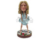 Custom Bobblehead Gorgeous Woman Dancing To The Beats - Leisure & Casual Casual Females Personalized Bobblehead & Cake Topper