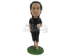 Custom Bobblehead Trendy Dude In Stylish Outfit Holding A Can - Leisure & Casual Casual Males Personalized Bobblehead & Cake Topper