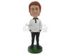 Custom Bobblehead Neat Male In Polo Shirt - Leisure & Casual Casual Males Personalized Bobblehead & Cake Topper