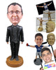Custom Bobblehead Smart Sophisticated Gentleman Standing Upright - Leisure & Casual Casual Males Personalized Bobblehead & Cake Topper