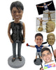 Custom Bobblehead Bold And Beautiful Woman In Sleeveless Top With Bag In Hand - Leisure & Casual Casual Females Personalized Bobblehead & Cake Topper