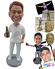 Custom Bobblehead Cool Man In Comfortable Clothes With A Beer - Leisure & Casual Casual Males Personalized Bobblehead & Cake Topper