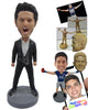 Custom Bobblehead Handsome Hunk Striking A Powerful Pose - Leisure & Casual Casual Males Personalized Bobblehead & Cake Topper