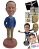 Custom Bobblehead Dapper Male In Upright Position With Hands In Pocket - Leisure & Casual Casual Males Personalized Bobblehead & Cake Topper
