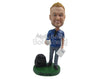 Custom Bobblehead Good Looking Due Wearing A Jersey With Casual Pants And Shoes - Leisure & Casual Casual Males Personalized Bobblehead & Cake Topper