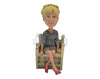 Custom Bobblehead Beautiful Female Wearing A Short Dress With High Heels - Leisure & Casual Casual Females Personalized Bobblehead & Cake Topper