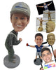 Custom Bobblehead Factory Worker Wearing His Working Suit - Leisure & Casual Casual Males Personalized Bobblehead & Cake Topper