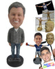 Custom Bobblehead Gentleman Wearing A Sweater And Jeans With Casual Shoes - Leisure & Casual Casual Males Personalized Bobblehead & Cake Topper