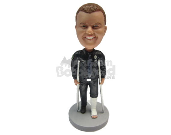 Custom Bobblehead Fashionable Man Wearing A Cool Jacket And Jeans - Leisure & Casual Casual Males Personalized Bobblehead & Cake Topper