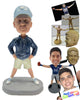 Custom Bobblehead Sports Coach Ready For The Practice Wearing Sport Jacket And Shorts - Leisure & Casual Casual Males Personalized Bobblehead & Cake Topper