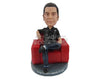 Custom Bobblehead Tall Male Wearing A Shirt And Jeans With Sneakers - Leisure & Casual Casual Males Personalized Bobblehead & Cake Topper