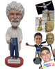 Custom Bobblehead Doctor Ready For Action In Jeans And Cool Sneakers - Leisure & Casual Casual Males Personalized Bobblehead & Cake Topper