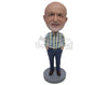 Custom Bobblehead Tall Man Wearing A Shirt With Both Hands In His Pockets And Trendy Boots On - Leisure & Casual Casual Males Personalized Bobblehead & Cake Topper