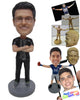 Custom Bobblehead Dude Wearing A T-Shirt, Fashionable Trousers With Heavy Boots On - Leisure & Casual Casual Males Personalized Bobblehead & Cake Topper
