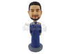 Custom Bobblehead Good Looking Man Wearing His Cultural Dress - Leisure & Casual Casual Males Personalized Bobblehead & Cake Topper