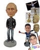 Custom Bobblehead Graceful Man In Casuals With Hands In Jeans Pocket - Leisure & Casual Casual Males Personalized Bobblehead & Cake Topper
