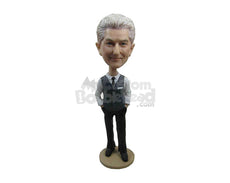 Custom Bobblehead Good Looking Dapper Male With A Stylish Formal Attire - Leisure & Casual Casual Males Personalized Bobblehead & Cake Topper