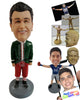 Custom Bobblehead Man wearing a beautiful Christmas Costume - Leisure & Casual Casual Males Personalized Bobblehead & Action Figure