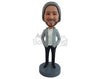 Custom Bobblehead Nice looking dude wearing fashonable sport-elegant outfit - Leisure & Casual Casual Males Personalized Bobblehead & Action Figure