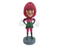 Custom Bobblehead Cool girl wearing a nice Cosplay outfit ready to row - Leisure & Casual Casual Females Personalized Bobblehead & Action Figure