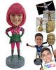 Custom Bobblehead Cool girl wearing a nice Cosplay outfit ready to row - Leisure & Casual Casual Females Personalized Bobblehead & Action Figure