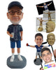 Custom Bobblehead Sports male fan drinking a beer wearing shirt, shorts and tennis shoes - Leisure & Casual Casual Males Personalized Bobblehead & Action Figure