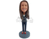 Custom Bobblehead Very nice looking businesswoman wearing outstanding shoes - Leisure & Casual Casual Females Personalized Bobblehead & Action Figure