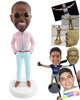 Custom Bobblehead Fashionable man wearing beautiful fancy clothing - Leisure & Casual Casual Males Personalized Bobblehead & Action Figure