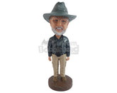 Custom Bobblehead Adventurous traveler ready to go on vacation with is nice camera - Leisure & Casual Casual Males Personalized Bobblehead & Action Figure